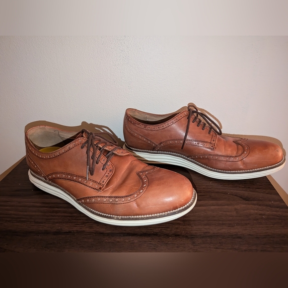 Cole Haan Oxford Original Grand Wingtip Chestnut Brown Men's Size 10 M C20778 - Picture 2 of 8